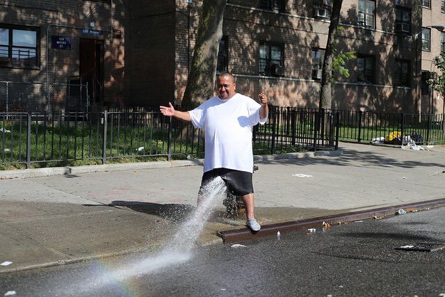 "Staying Cool" in Williamsburg, Brooklyn